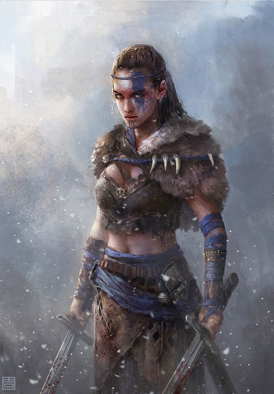 Woad Raider - Isatis indigotica is a blue pigment that is extracted from a plant of the same name grown on the British Isles. Celtic's warriors used it to flesh in the body before making it, making themselves look more brave and terrible, but also to the enemy to bring a certain fear.